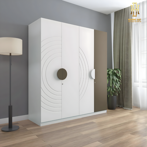 Tủ quần áo gỗ MDF cao cấp Hoàng Đạt - TQA021