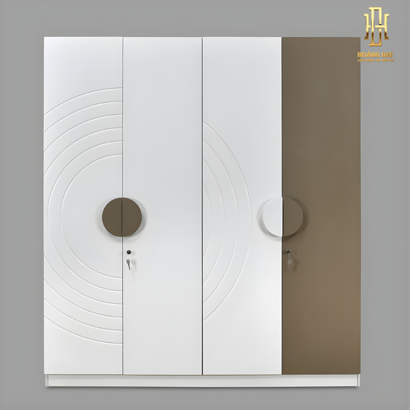 Tủ quần áo gỗ MDF cao cấp Hoàng Đạt - TQA021