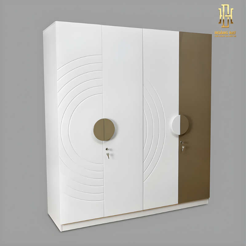 Tủ quần áo gỗ MDF cao cấp Hoàng Đạt - TQA021