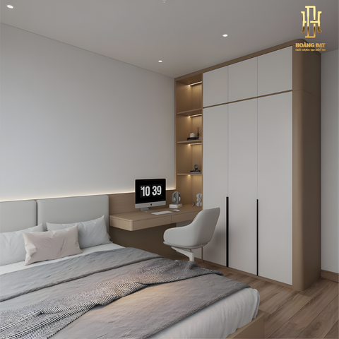 Tủ quần áo gỗ MDF cao cấp Hoàng Đạt - TQA022