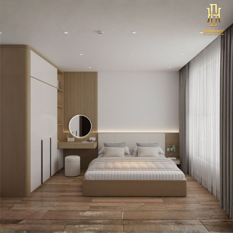 Tủ quần áo gỗ MDF cao cấp Hoàng Đạt - TQA022