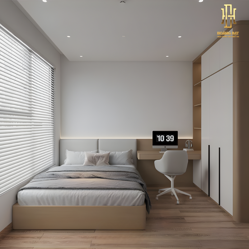 Tủ quần áo gỗ MDF cao cấp Hoàng Đạt - TQA022