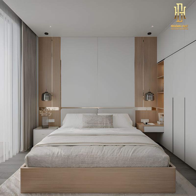 Tủ quần áo gỗ MDF cao cấp Hoàng Đạt - TQA022