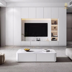 Tủ tivi cánh kính cao cấp Hoàng Đạt - TV001