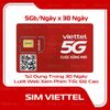  Sim Viettel 5GB/Ngày Dùng Trong 1 Tháng 