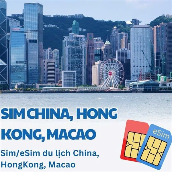  Sim Du Lịch China, Hong Kong, Macao 