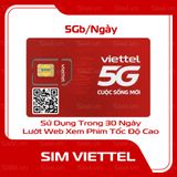  Sim Viettel 5GB/Ngày Dùng Trong 1 Tháng 