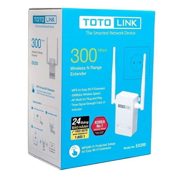  Bộ Kích Sóng Wifi Toto Link EX200 