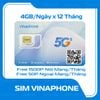  Sim 4G/5G Vina VD89P 4GB/Ngày Trọn Gói 1 Năm 