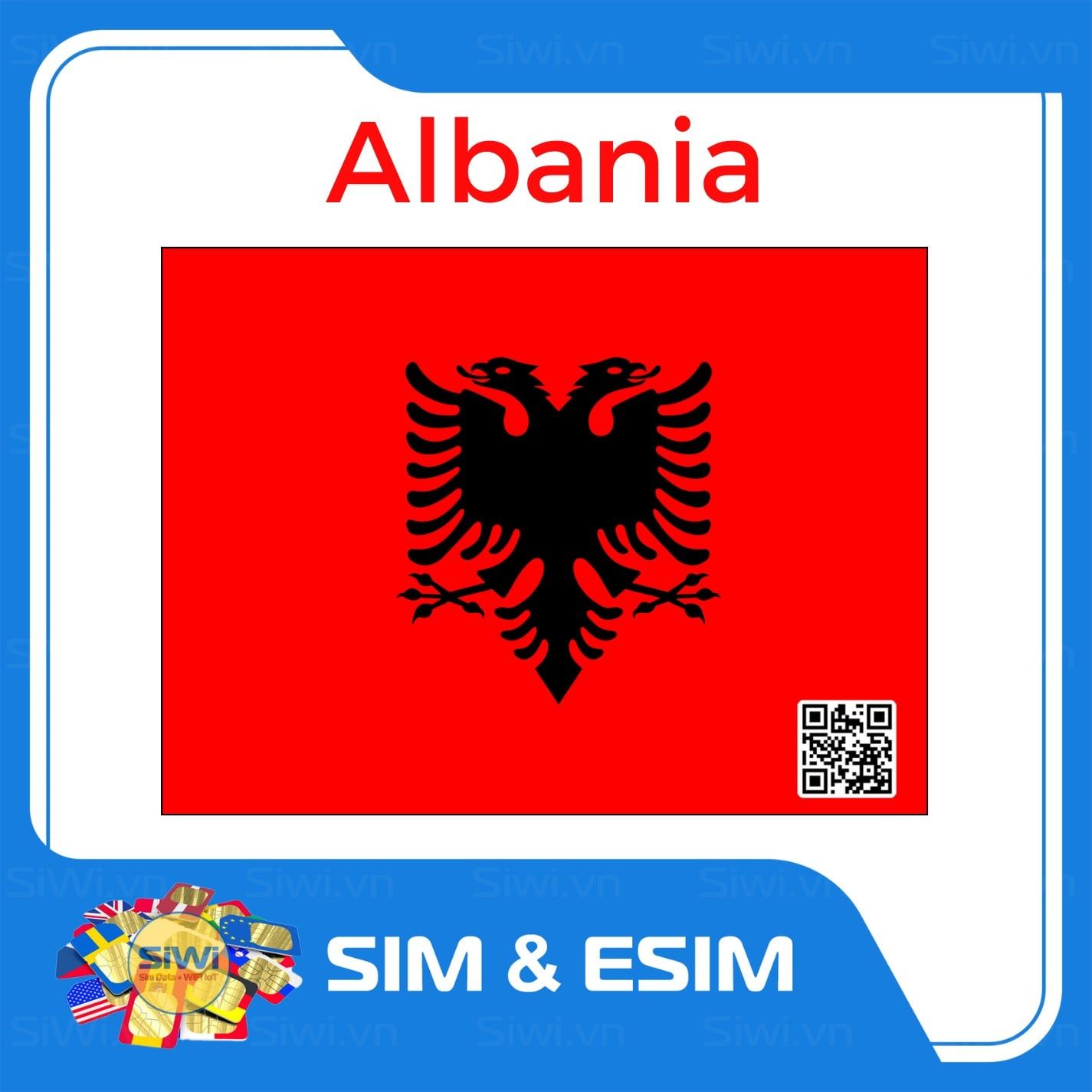  Sim Du Lịch Albania 
