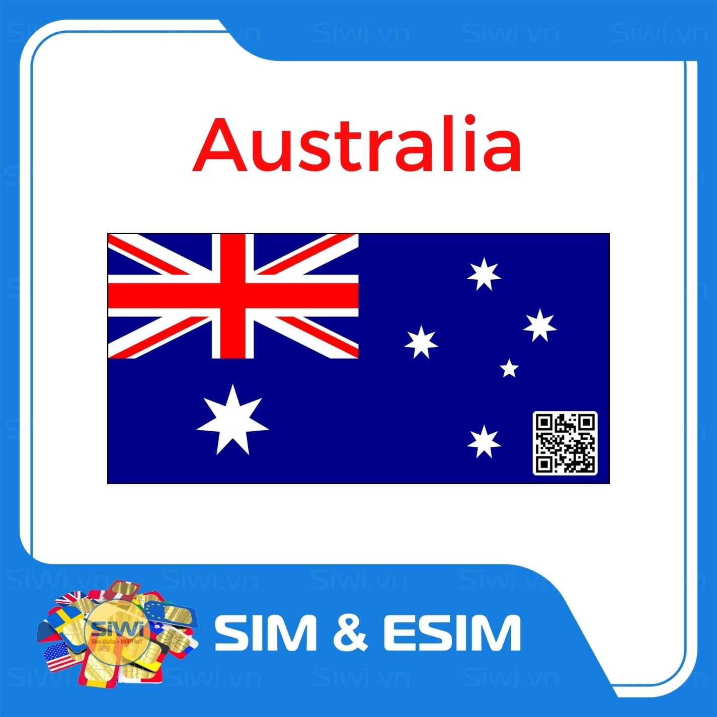  Sim Du Lịch Úc - Australia 