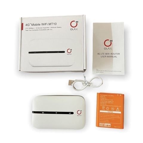  Bộ Phát Wifi 4G Olax MT10 Hỗ Trợ 15 User 