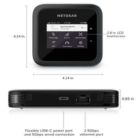  Bộ Phát Wifi 4G/5G Netgear Nighthawk M6 Băng Tần Kép Tốc Độ 3.6Gbps 