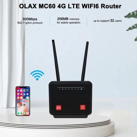  Bộ Router Phát Wifi 4G Olax MC60 Tốc Độ 300Mbps 