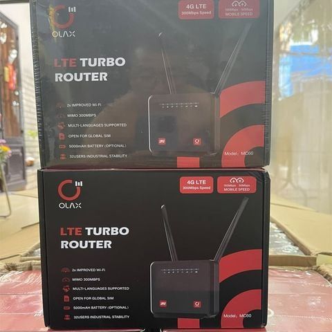  Bộ Router Phát Wifi 4G Olax MC60 Tốc Độ 300Mbps 