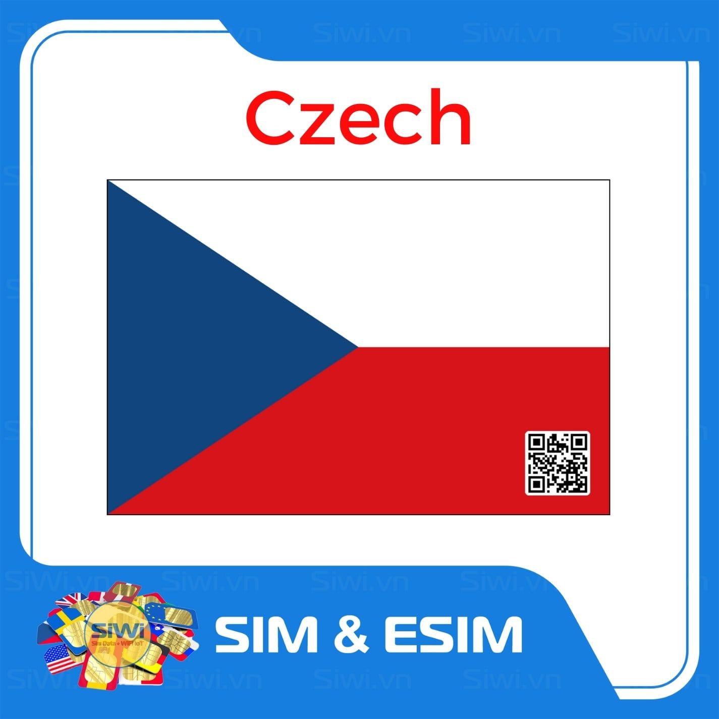  Sim Du Lịch Cộng hòa Séc - Czechia 