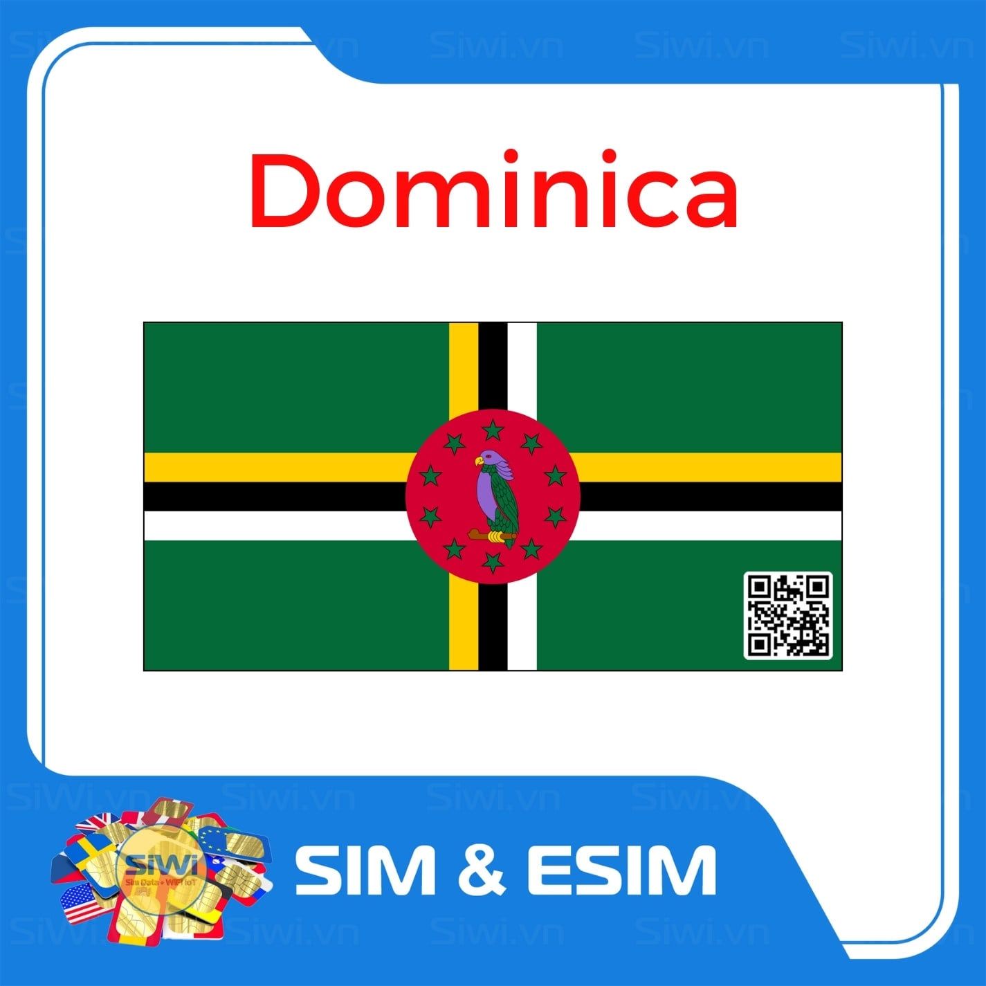  Sim Du Lịch Dominica 