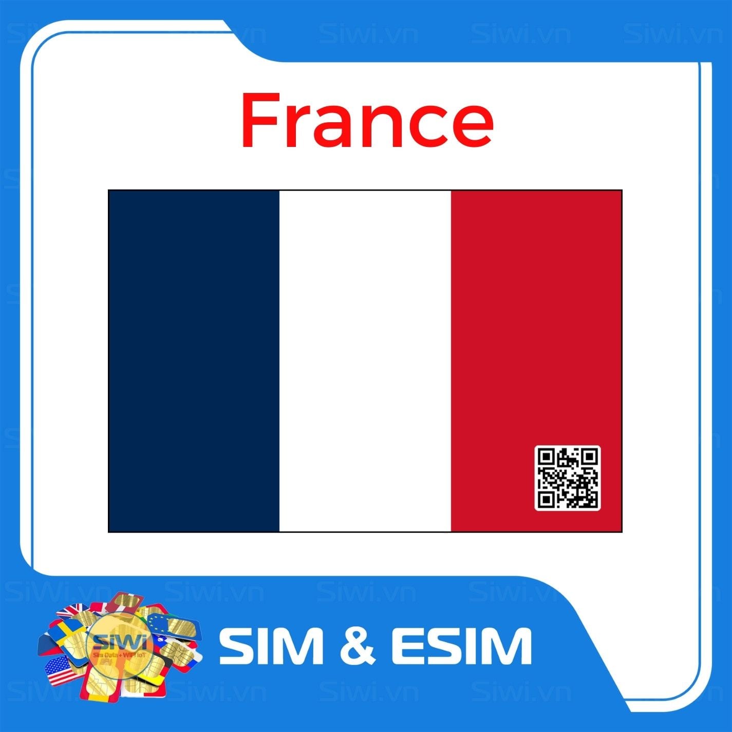  Sim Du Lịch Pháp - France 