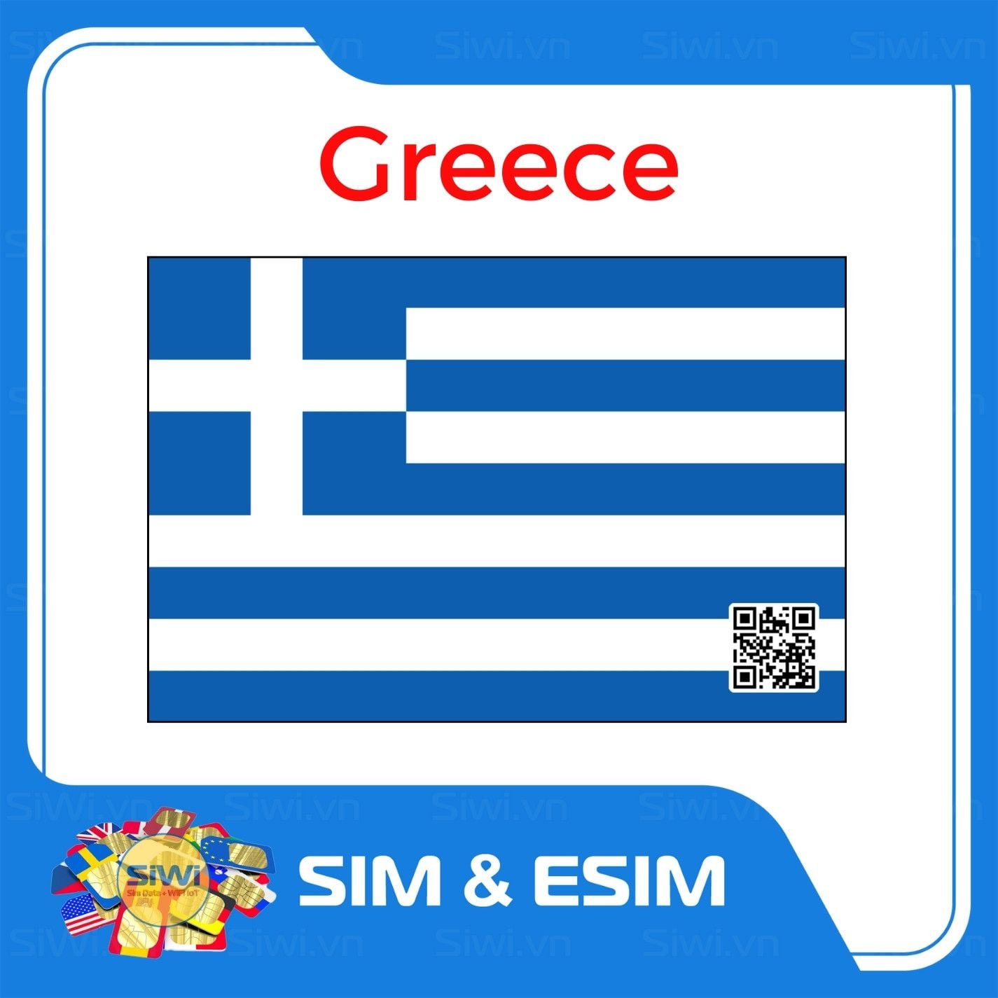  Sim Du Lịch Hy Lạp - Greece 
