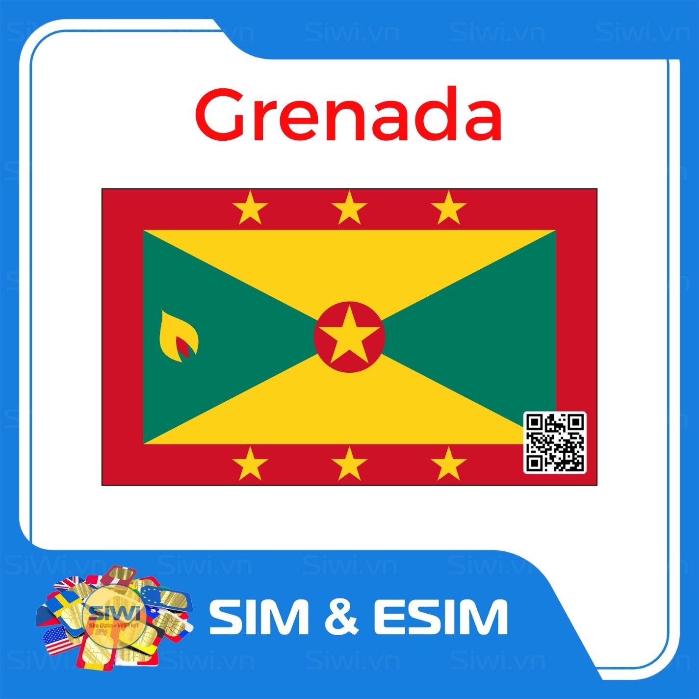  Sim Du Lịch Grenada 