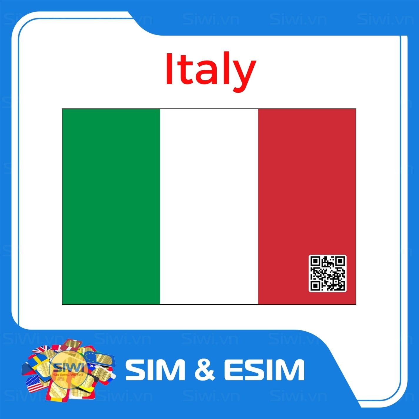  Sim Du Lịch Ý - Italy 