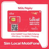  Sim Local 5GB/Ngày Miễn Phí Tháng Đầu 