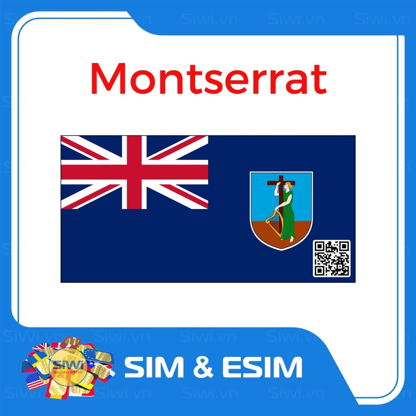  Sim Du Lịch Montserrat 