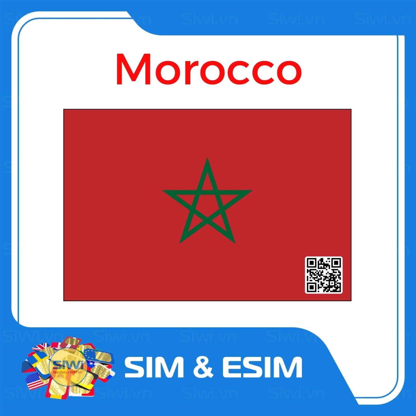  Sim Du Lịch Ma rốc - Morocco 