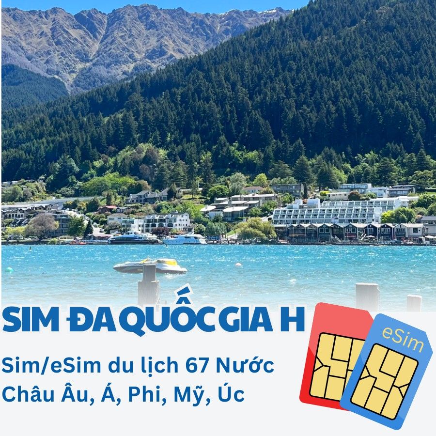  Sim Du Lịch 67 Nước Châu Âu, Á, Phi, Mỹ, Úc 