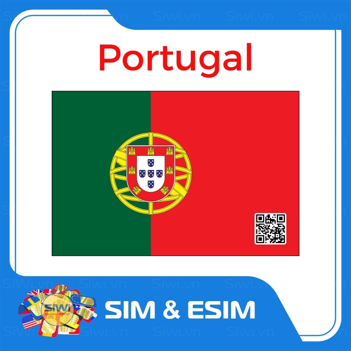  Sim Du Lịch Bồ Đào Nha - Portugal 