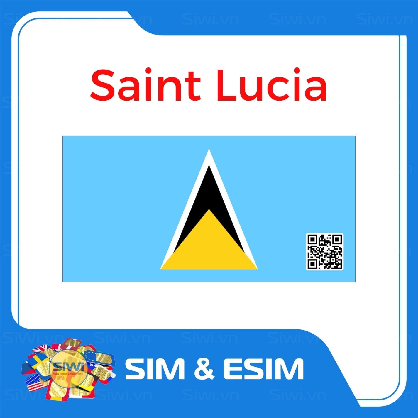  Sim Du Lịch Saint Lucia 
