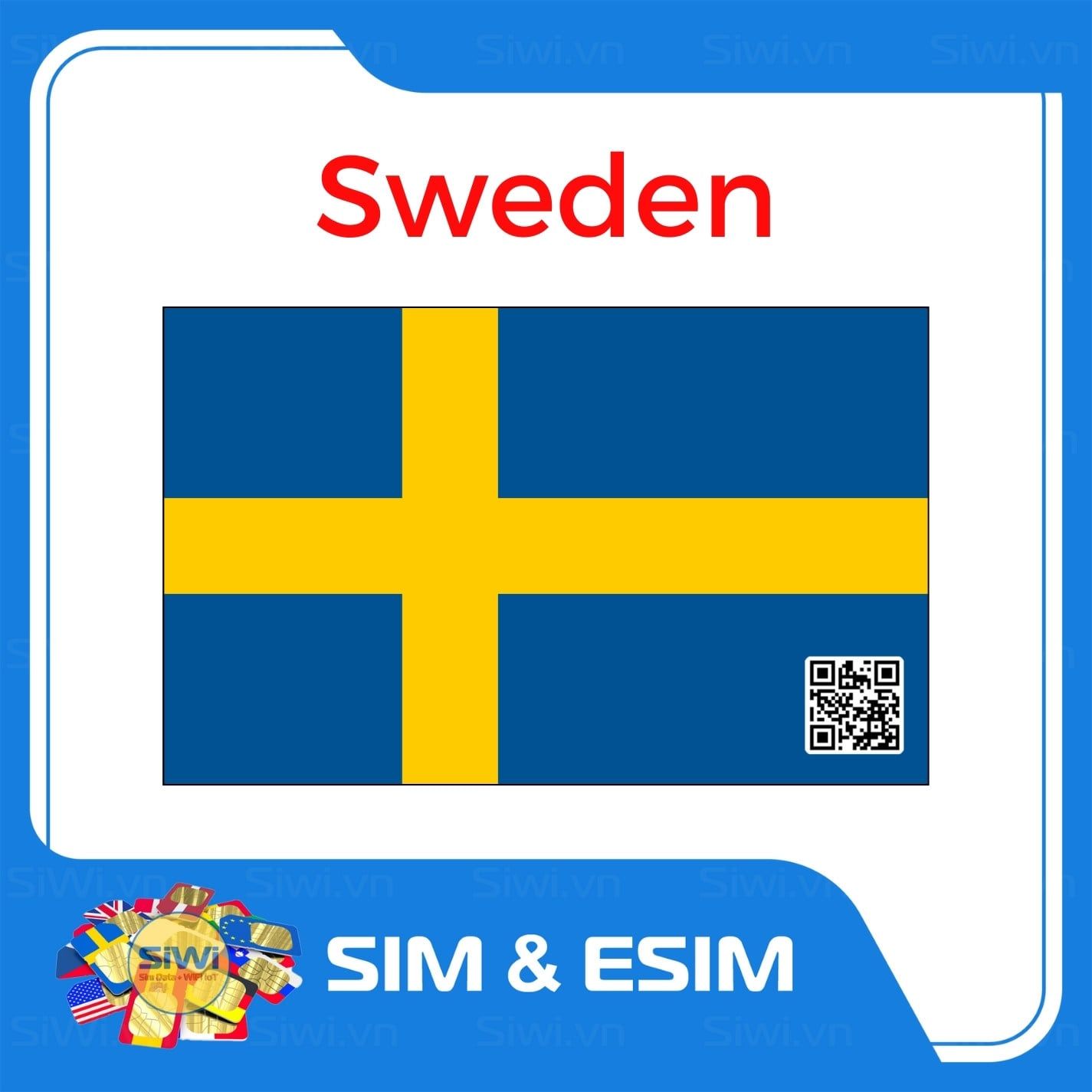  Sim Du Lịch Thụy Điển - Sweden 