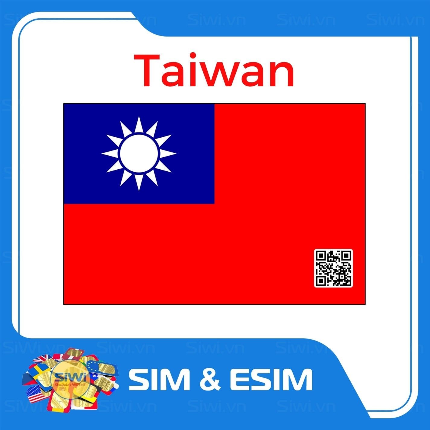  Sim Du Lịch Đài Loan - Taiwan 