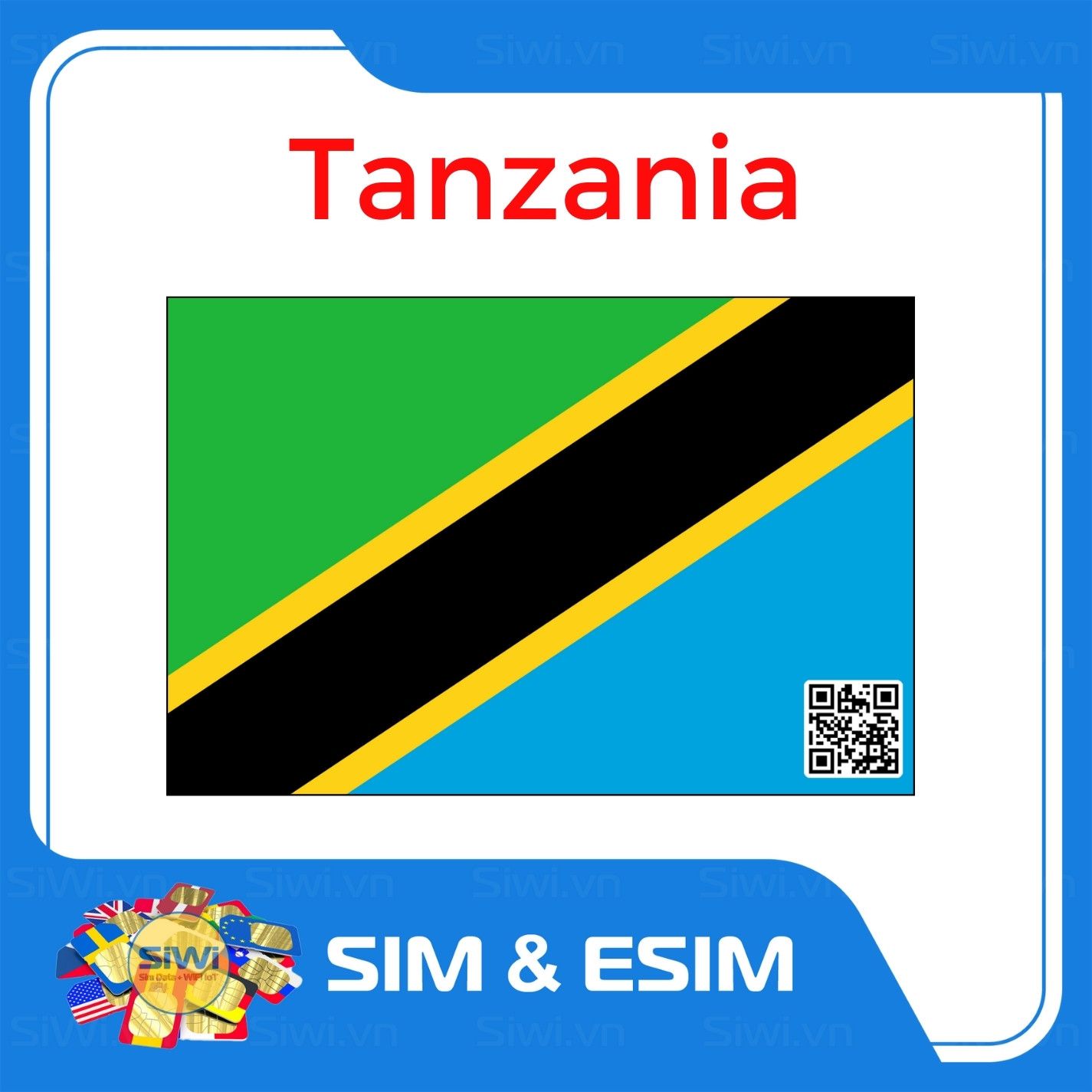  Sim Du Lịch Tanzania 
