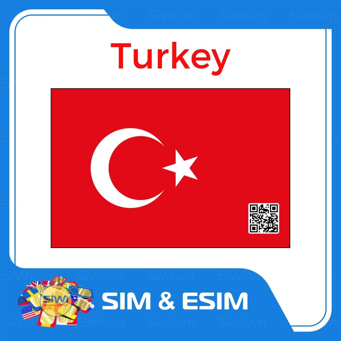  Sim Du Lịch Thổ Nhĩ Kỳ - Turkey 