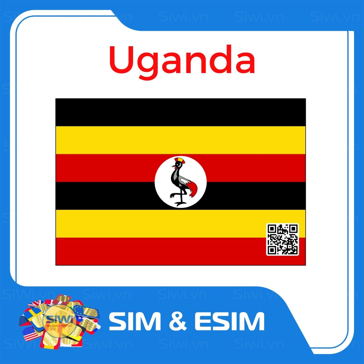  Sim Du Lịch Uganda 