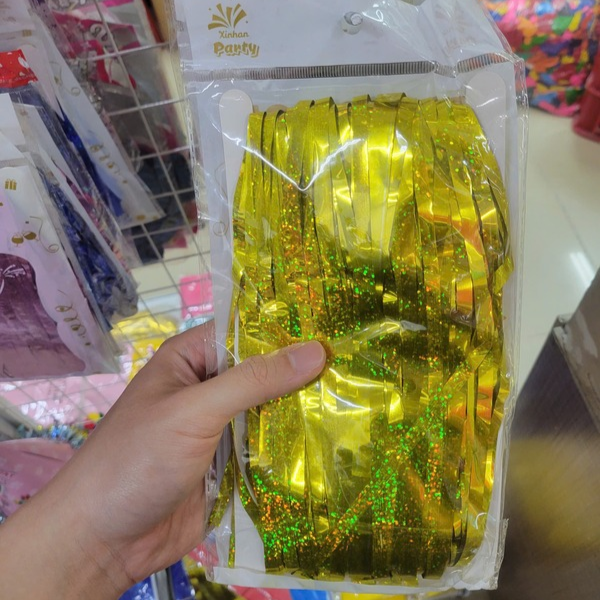  Rèm kim tuyến nhiều màu trang trí sinh nhật giá sỉ 