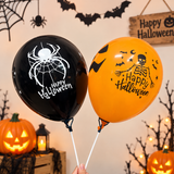  SET BÓNG IN HALLOWEEN 40LI 9INCH BÓNG TRÒN CAO SU IN 1 MẶT 5 MẶT TRANG TRÍ TIỆC SỰ KIỆN LỄ HỘI 