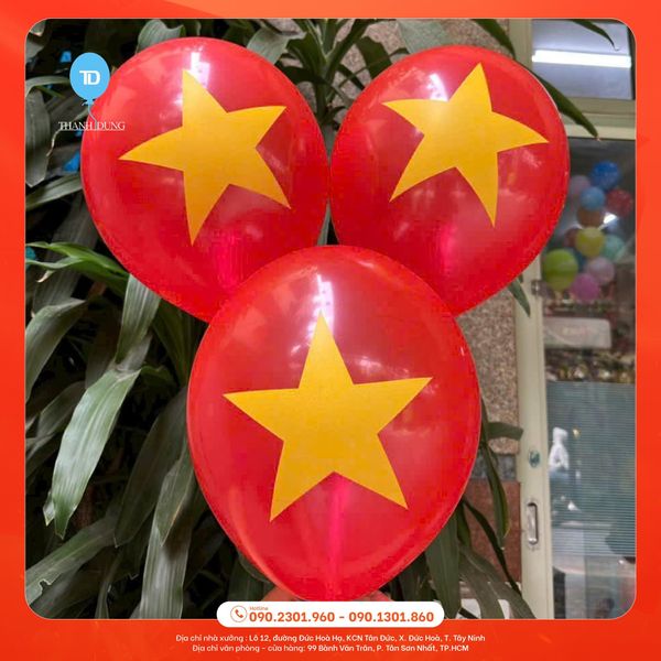  Bong bóng ngôi sao Việt Nam trang trí lễ 30/4 và 1/5- chuyên sỉ lẻ bong bóng 