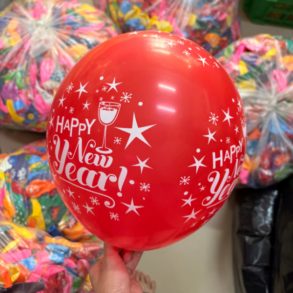  Bong bóng Tết 40li nhiều màu in sẵn giá sỉ tận gốc 