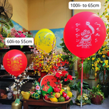  Bong bóng Tết, bóng bay siêu to khổng lồ size 100li in hình Tết 