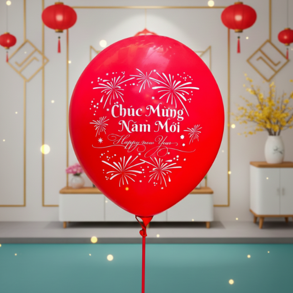  Bong bóng Tết, bóng bay khổng lồ cỡ lớn 60li in hình Tết 