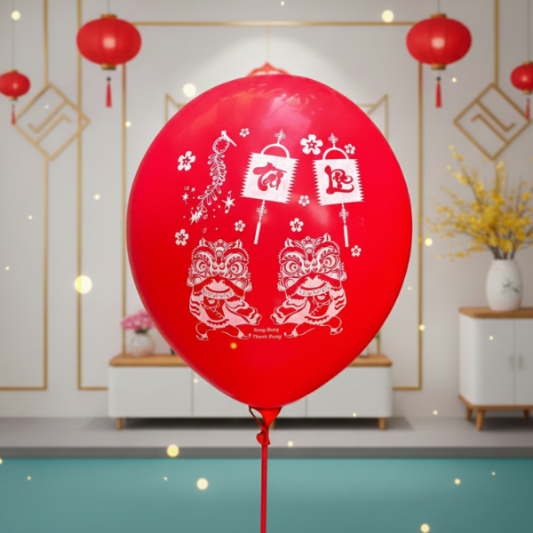  Bong bóng Tết, bóng bay khổng lồ cỡ lớn 60li in hình Tết 