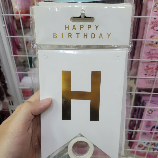  Set chữ giấy trang trí sinh nhật nhiều màu giá sỉ tận xưởng 