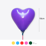  Bong bóng trang trí hình trái tim nhỏ 18cm H7  - Bóng bay trang trí tiệc 
