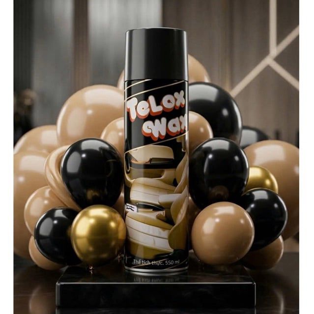  Chai Xịt Bóng Telox Wax 550ml Làm Sáng Bóng Bay, Dưỡng Nhựa Thanh Dung 