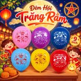  Bong Bóng Bay Tròn Trung Thu, Trang Trí Tết Thiếu Nhi, Sự Kiện Trăng Rằm. Loại Dày tốt 2,3g. 
