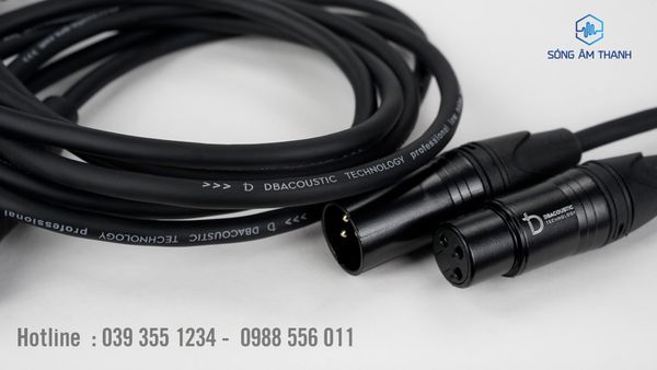 Dây canon đực cái dBacoustic 80cm