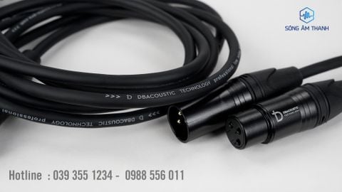 Dây canon đực cái dBacoustic 80cm