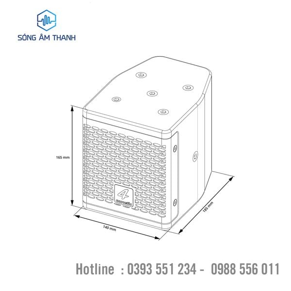 Loa 4Acoustic HCS- 105C (Black)